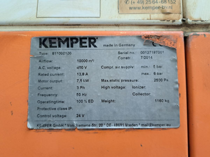 Zdjęcie przedmiotu: System filtrujący KEMPER SYSTEM 8000