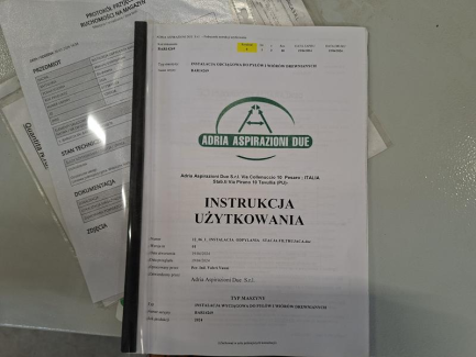Zdjęcie przedmiotu: Система відведення деревного пилу та стружки ADRIA ASPIRAZIONI DUE