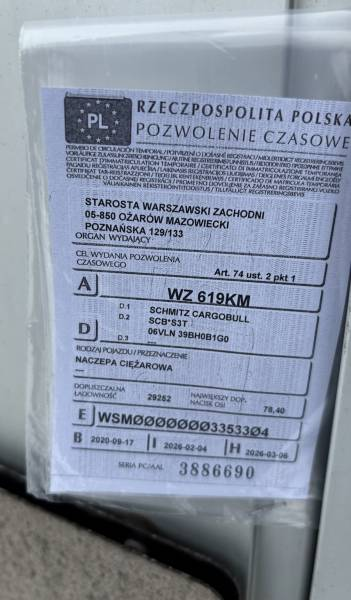 Zdjęcie przedmiotu: SCHMITZ SCS 24 35.0t Skrzyniowa