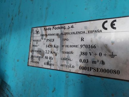 Zdjęcie przedmiotu: RODA PACKING PSE-8 vertical packing machine