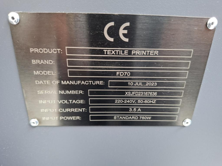 Zdjęcie przedmiotu: PEGASUS 60 DTF printer