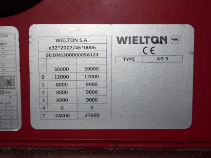 Zdjęcie przedmiotu: Naczepa kurtynowa WIELTON NS-3 NS3K