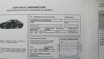 Zdjęcie przedmiotu: Infiniti Q50 2.0t Premium Tech aut EU6