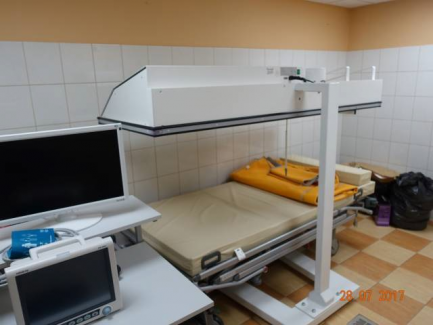 Łóżko do leczenia hipertermii z osprzętem SIMENS