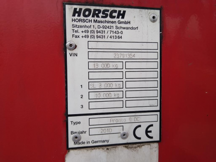 Zdjęcie przedmiotu: Combine seed drill HORSCH Maschinen GmbH Pronto 9 DC