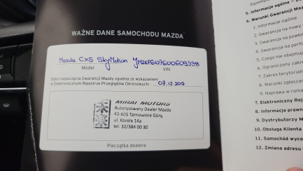 Zdjęcie przedmiotu: Mazda Cx-5 2.0 Skymotion 2WD