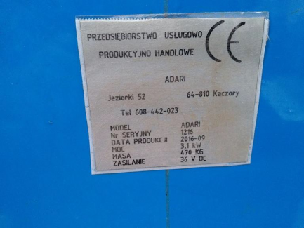 Zdjęcie przedmiotu: Adari cleaning washer