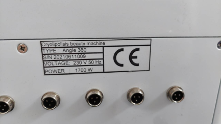 Zdjęcie przedmiotu: Aparat do kriolipolizy Cryo Angle 360