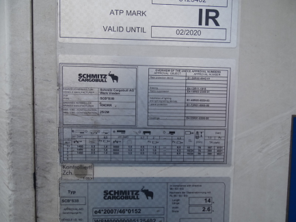 Zdjęcie przedmiotu: SCHMITZ CARGOBULL SCB*S3B Refrigerator