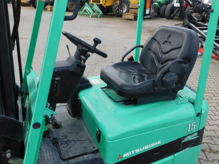 Zdjęcie przedmiotu: W&oacute;zek widłowy elektryczny Mitsubishi FB 15KRT PAC