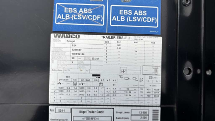 Zdjęcie przedmiotu: KOGEL SN24 Cargo 35.0t Skrzyniowa