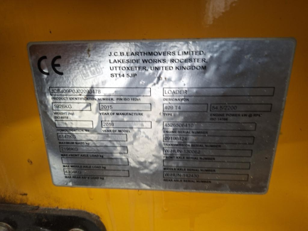 Zdjęcie przedmiotu: Przegubowa ładowarka kołowa JCB 409 T4