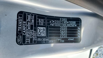 Zdjęcie przedmiotu: Ford Transit 350 2.0 TDCi DPF E6.2 3.5t BENIMAR TESSORO 494