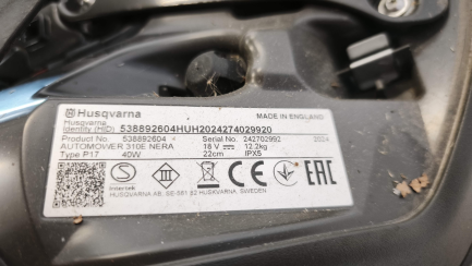 Zdjęcie przedmiotu: Robot koszący HUSQVARNA Automower 310E Nera