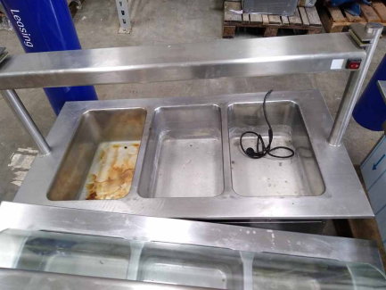 Zdjęcie przedmiotu: PROMOTION GASTRONOMY Set of gastronomic equipment (2x water bain marie, 2x cooling bath, juicer).