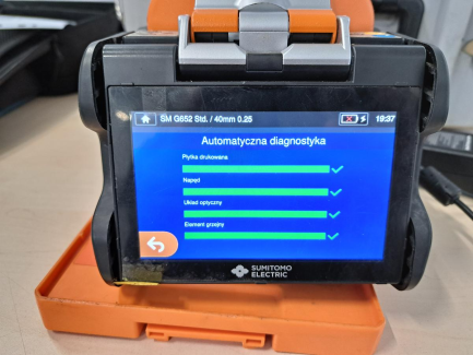 Zdjęcie przedmiotu: Spawarka światłowodowa SUMITOMO TYPE-72C + reflektometr światłowodowy EXFO MAX-730C-SM2-EA
