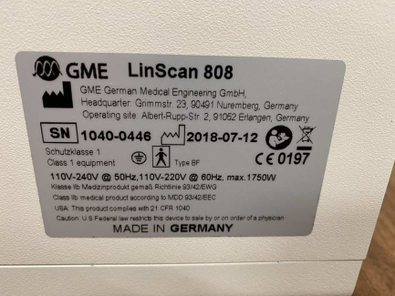 Zdjęcie przedmiotu: Cosmetic device diode laser GME LinScan 808