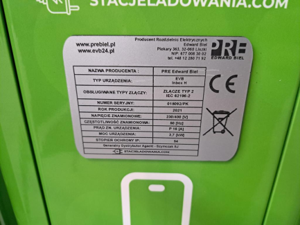 Zdjęcie przedmiotu: PRE Edward Biel EVB Inbox H charging station