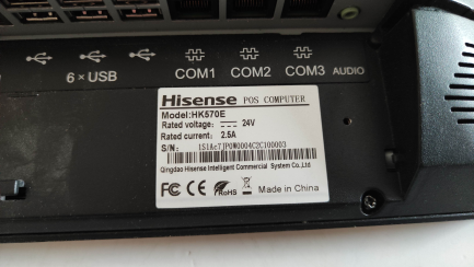Zdjęcie przedmiotu: HISENSE HK570E terminal rev.B, 15" screen; touch 4/128GB