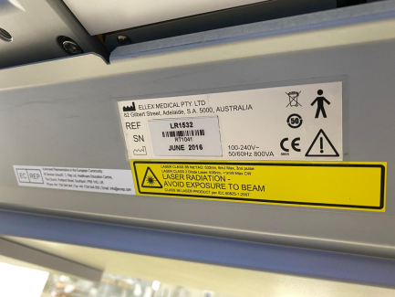 Zdjęcie przedmiotu: Medical laser for 2RT ELLEX MEDICAL PTY therapy. 2RT LR1532