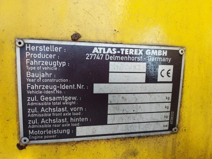 Zdjęcie przedmiotu: ATLAS 1604 KZW wheel excavator