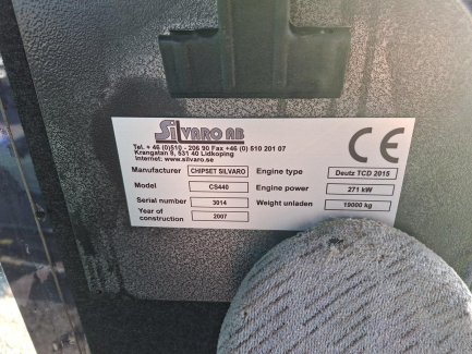 Zdjęcie przedmiotu: Rębak samojezdny Silvaro CS 440 Chipset