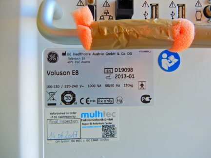 Zdjęcie przedmiotu: Ultrasound apparatus GE Healthcare Austria GmbH & Co OG Voluson E8