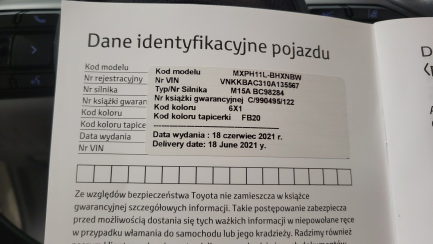 Zdjęcie przedmiotu: Toyota Yaris Hybrid 1.5 Comfort