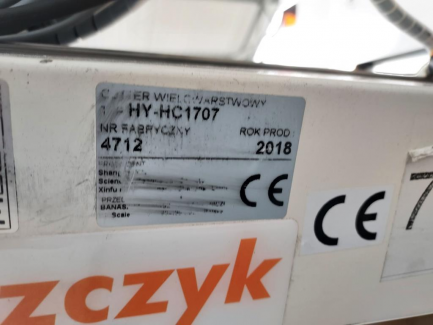 Zdjęcie przedmiotu: The cutter cutter is used in factories specializing in sewing or cutting elements of underwear, toys, footwear, furniture and car upholstery AGMS HY-HC 1707