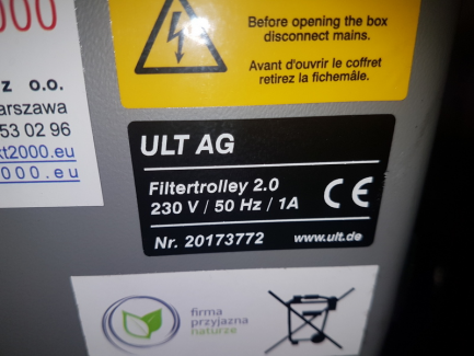 Zdjęcie przedmiotu: Smoke and vapor absorber ULT JUMBO FILTERTROLLEY 2.0