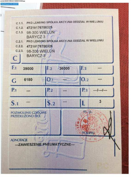 Zdjęcie przedmiotu: SCHWARZMULLER J-serie J06VLN2 36.0t Declaration of loss of registration certificate