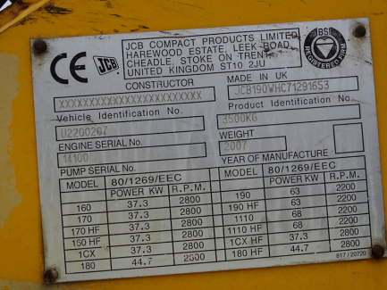 Zdjęcie przedmiotu: Miniładowarka JCB robot 190