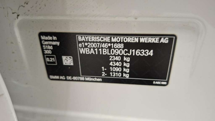 Zdjęcie przedmiotu: BMW 518D E6d G30 Steptronic Oświadczenie o utracie DR