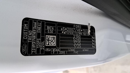 Zdjęcie przedmiotu: Ford Transit Custom 320 2.0 TDCi L2 Trend E6.2 3.2t