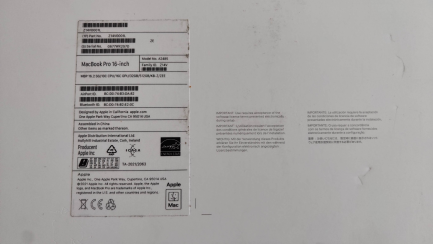 Zdjęcie przedmiotu: Ноутбук Apple MacBook Pro 16'' M1 Pro (10-ядерний процесор)/32 ГБ/512 ГБ SSD/відеокарта M1 Pro (16 ядер) (Сріблястий) Код товару: Z14Y0001K