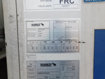 Zdjęcie przedmiotu: SCHMITZ CARGOBULL AG SKO 24L-13.4 Refrigerator