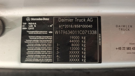 Zdjęcie przedmiotu: Mercedes-benz Actros E6 18.0t