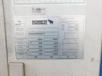 Zdjęcie przedmiotu: AUCTION OF THE DAY SCHMITZ CARGOBULL AG SKO 24L-13.4 Refrigerator