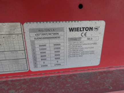 Zdjęcie przedmiotu: WIELTON NS3K Curtain trailer