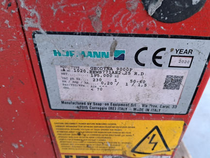 Zdjęcie przedmiotu: Wyważarka do kół HOFMANN GEODYNA 9000P