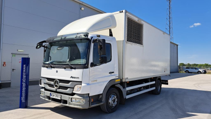 Mercedes-Benz Atego 1218 2 E5 12.0t ZGI-130CM power generator in a container housing