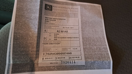 Zdjęcie przedmiotu: SCANIA R450 E6 20.1t Oświadczenie o utracie DR
