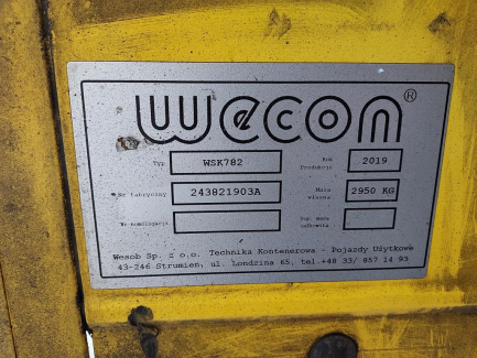 Zdjęcie przedmiotu: Removable container BDF WECON WSK 782