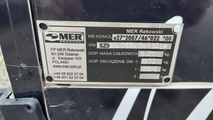 Zdjęcie przedmiotu: Catering trailer with equipment MER FH 1300V
