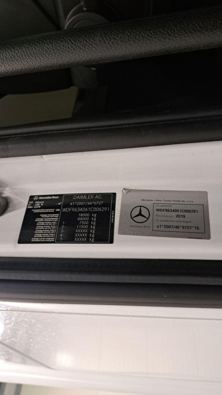 Zdjęcie przedmiotu: Mercedes-benz Actros E6 18.0t Oświadczenie o utracie DR