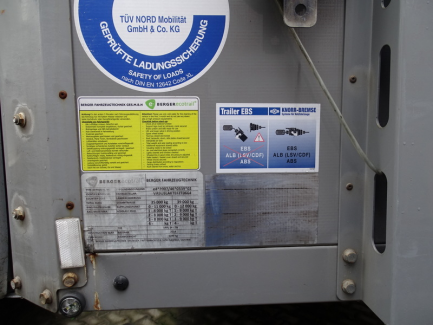 Zdjęcie przedmiotu: BERGER SAPL 24 curtain semi-trailer