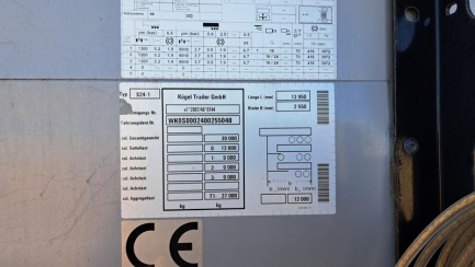 Zdjęcie przedmiotu: KOEGEL SN24 Mega 35.0t Skrzyniowa