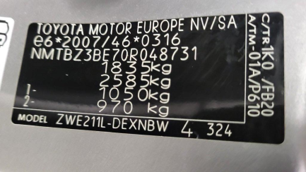 Zdjęcie przedmiotu: Toyota Corolla sedan 1.8 Hybrid Comfort