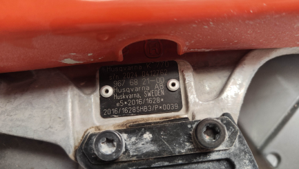 Zdjęcie przedmiotu: HUSQVARNA K770 petrol concrete cutter (350mm)
