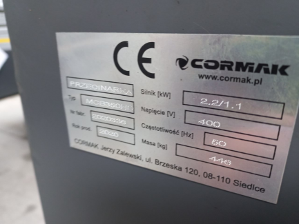 Zdjęcie przedmiotu: CORMAK MCB350HD belt cutter